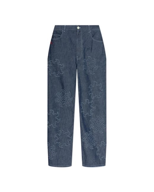 Marni Blue Straight-Leg Jeans for men