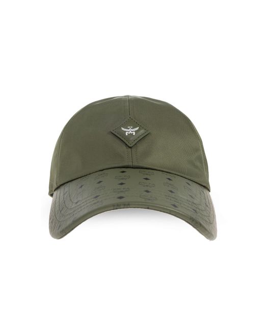 MCM Green Baseball Cap With Logo for men