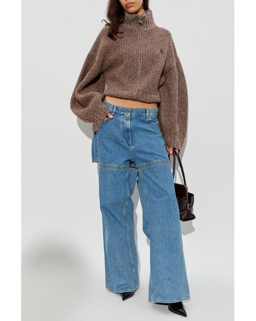 The Attico Blue Leather Belt