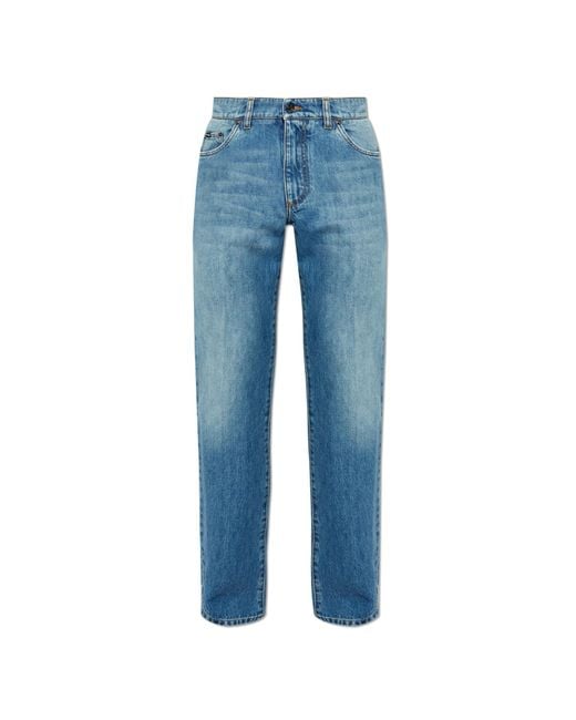 Dolce & Gabbana Blue Jeans With Pockets for men
