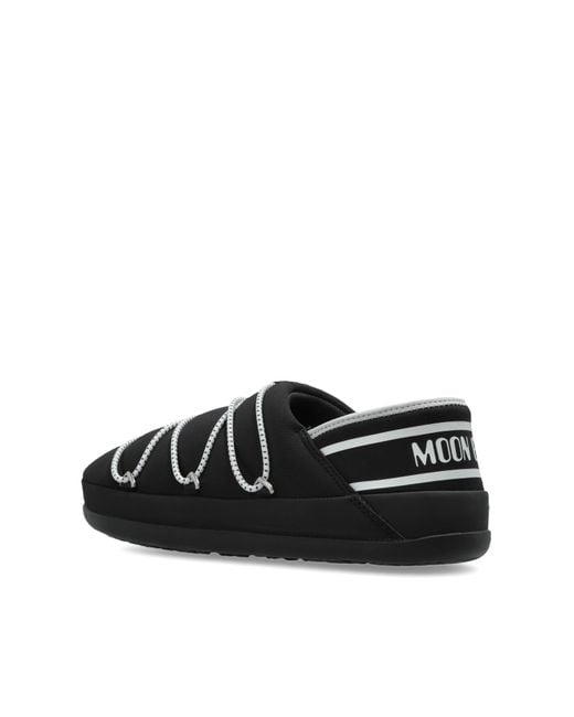 Moon Boot Black 'Mb Icon Slipper' Shoes