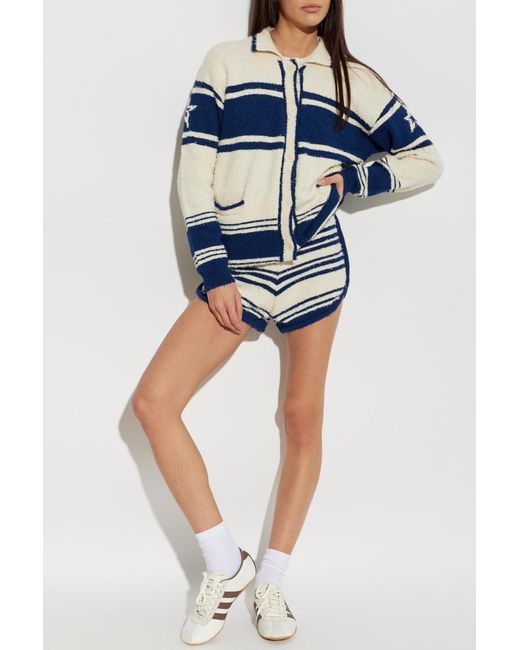 Perfect Moment Blue High-Waisted Shorts