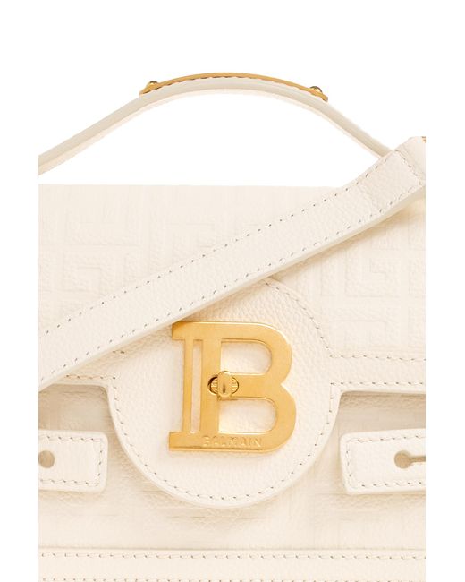Balmain Natural 'b-buzz 24' Shoulder Bag,