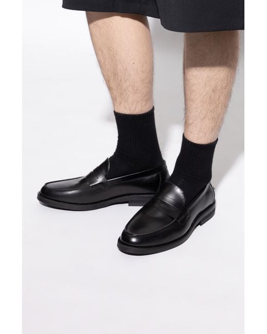 Duke & Dexter Black "Wilde" Loafers for men