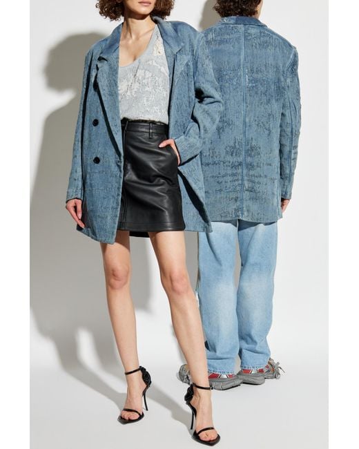 DIESEL Blue Denim Jacket D-Pekka-Fsg2
