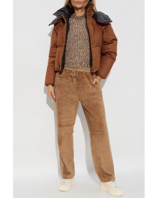 Moncler Brown Down Jacket 'Paterne'