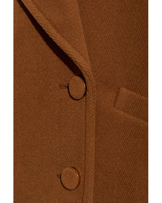 Chloé Brown Wool Coat