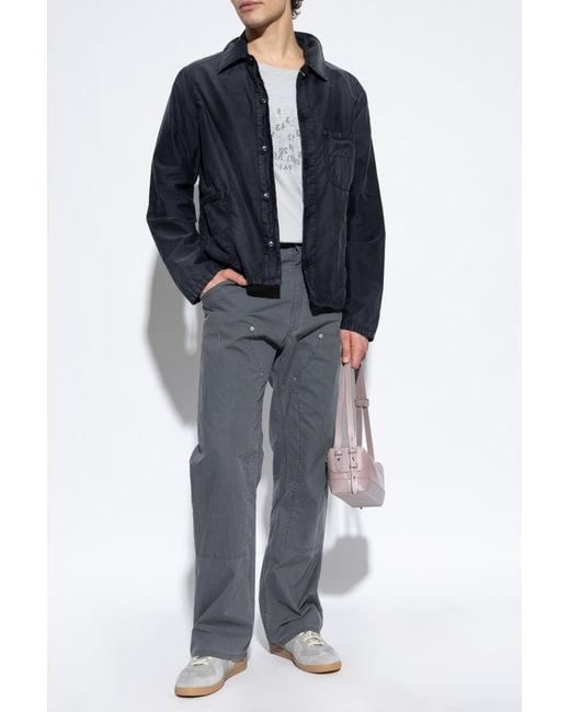 MM6 by Maison Margiela Blue Cotton Trousers for men