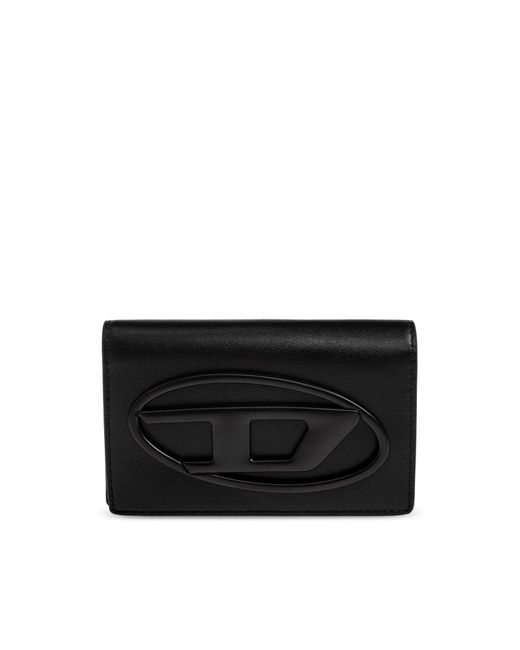 DIESEL Black 'Holi-D' Card Case for men