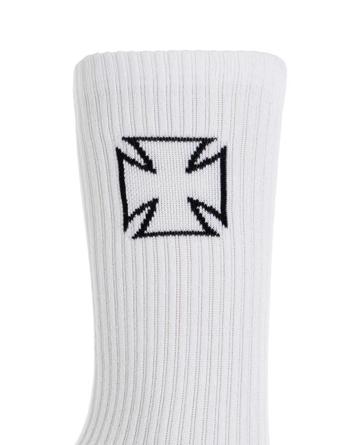 Vetements White Socks With Logo for men