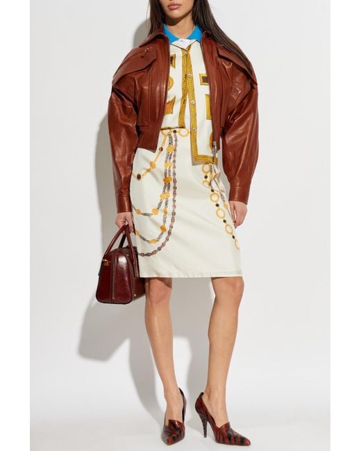 Versace Natural Silk Skirt 'The Lover'