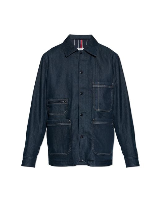 Moncler Blue 'Haderu' Jacket for men