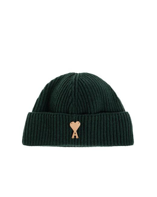 AMI Green Wool Hat for men