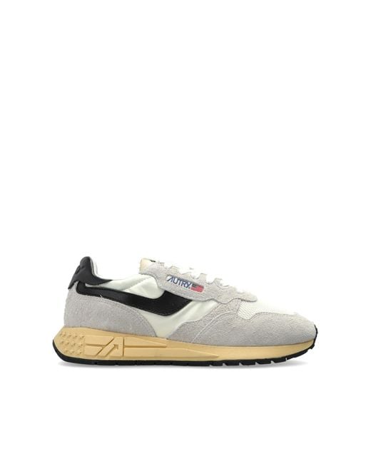 Autry White 'Reelwind' Sports Shoes