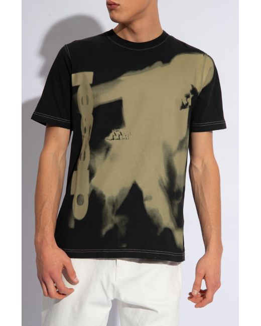 DIESEL Black 't-just' T-shirt With Logo, for men