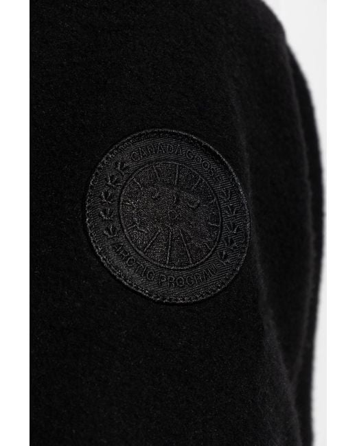 Canada Goose Black Sweatshirt With Logo Patch