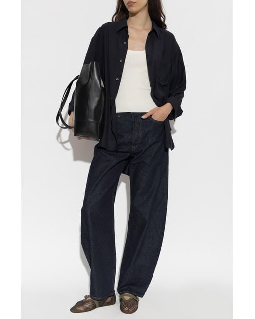 Agolde Blue 'Luna Pieced' Jeans