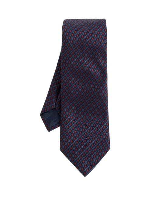 Ferragamo Blue Silk Tie for men