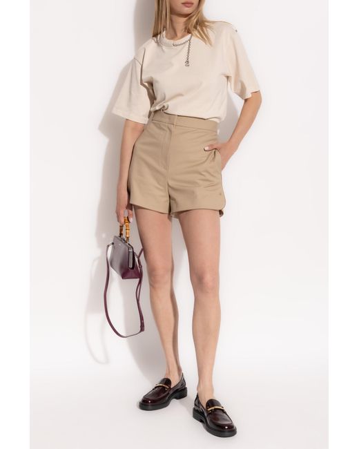Sportmax Natural T-Shirt 'Oblato'