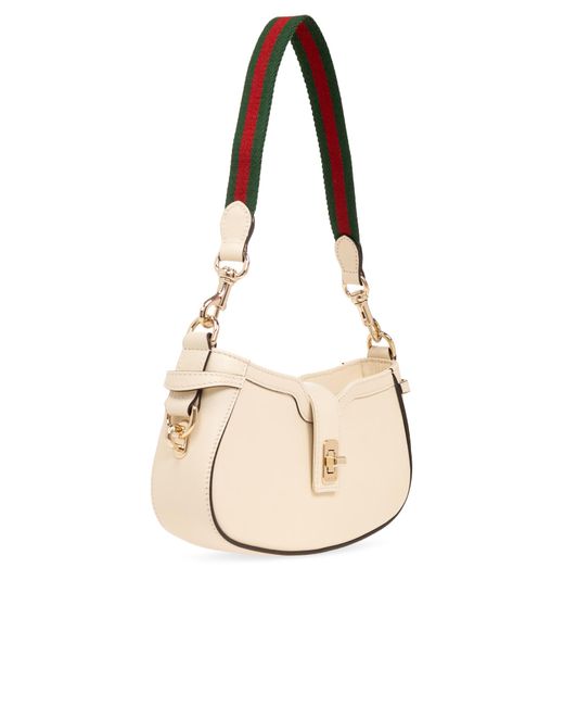 Gucci Natural 'moon Side Mini' Shoulder Bag,