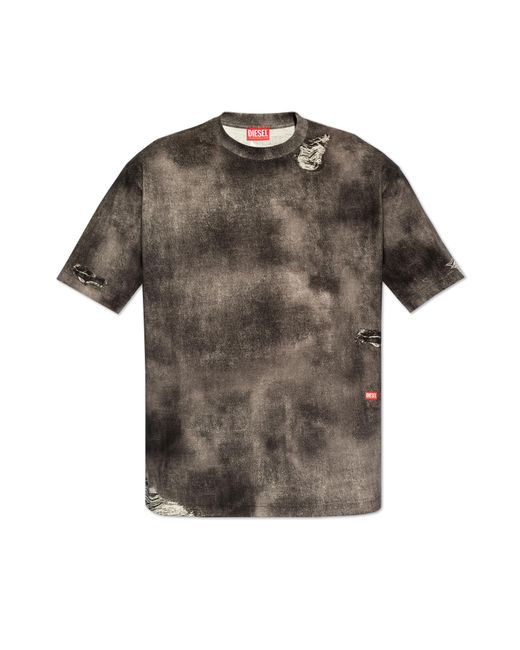 DIESEL Gray 't-wash-n2' T-shirt, for men