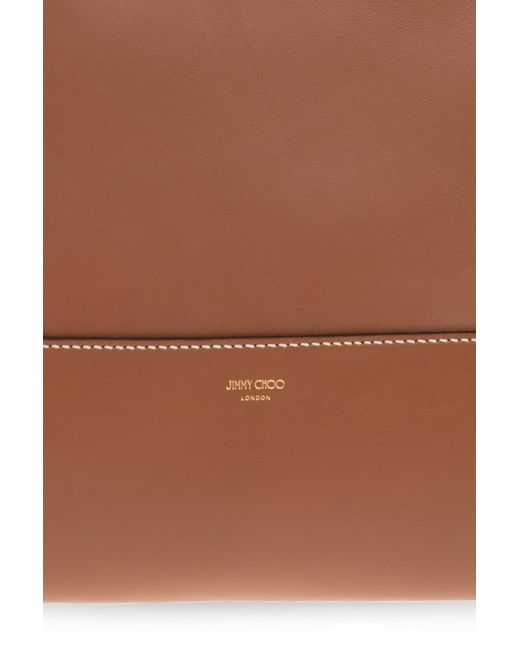 Jimmy Choo Brown Shoulder Bag Diamond Medium