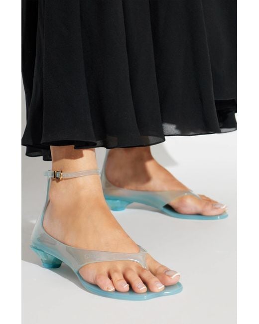 Chloé Blue 'Jelly' Heeled Sandals