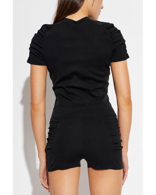 Alexander Wang Black Fitted Top
