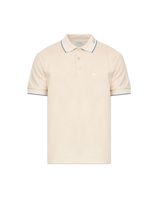 Burberry Natural Polo 'Evan Cuff' for men
