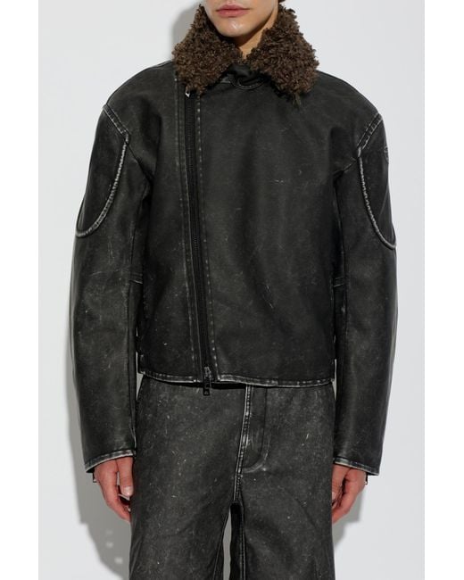 DIESEL Black Jacket 'W-Alex' for men