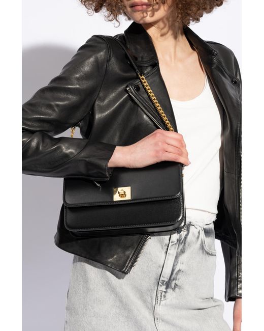 Golden Goose Deluxe Brand Black Shoulder Bag,