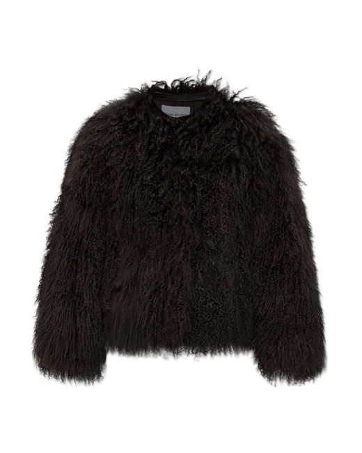 Stand Studio Black Faux Fur 'Charlotte'