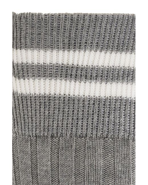Eleventy Gray Cotton Socks for men