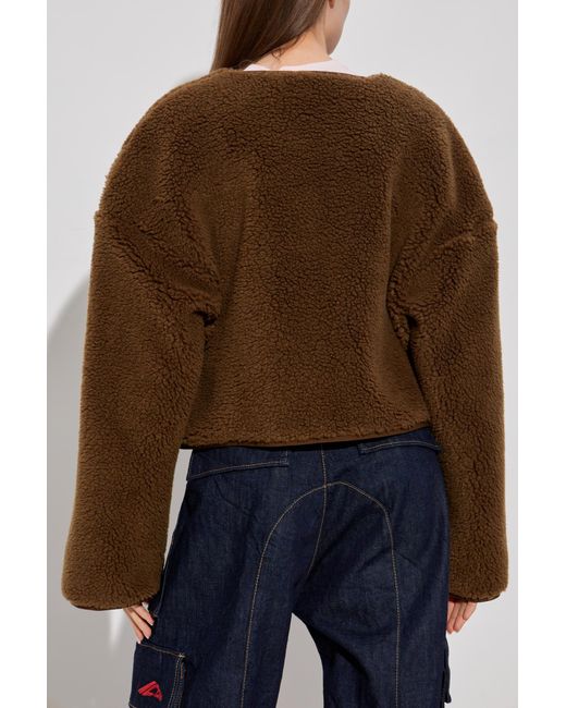 DSquared² Blue Fleece Jacket With Logo