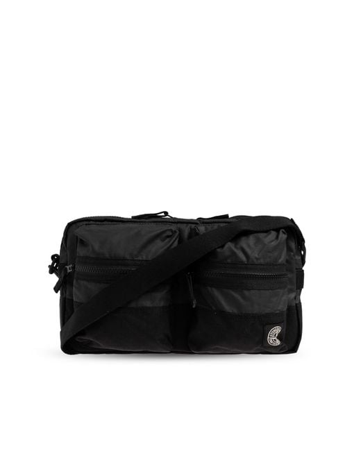Stone Island Black Bag With Logo Patch for men
