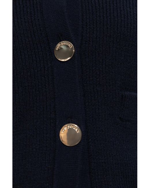 Self-Portrait Blue Cardigan With Pockets