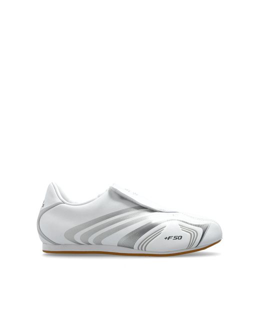 Adidas Originals White 'Taekwondo F50' Sports Shoes