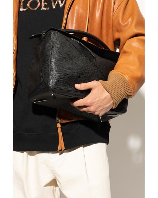Loewe Black Handbag 'Puzzle Large' for men