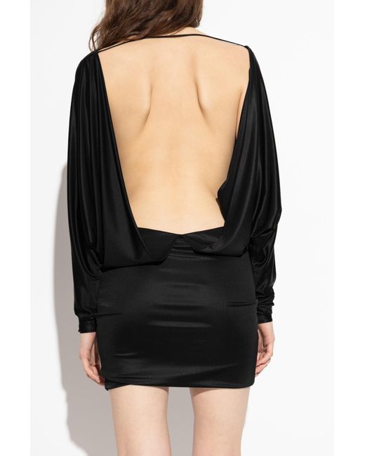 DSquared² Black Backless Dress
