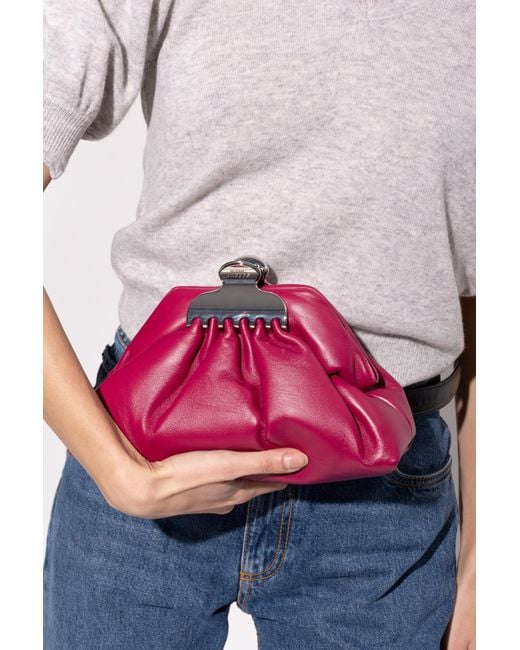 Marc Jacobs Red Clutch 'The Glam Small'