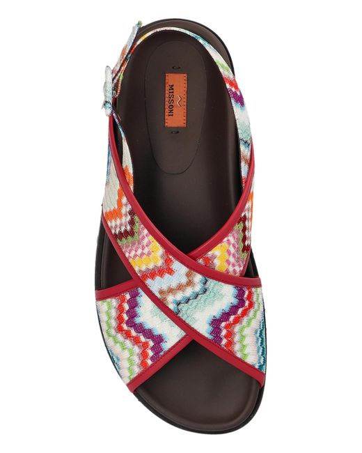 Missoni White Patterned Sandals