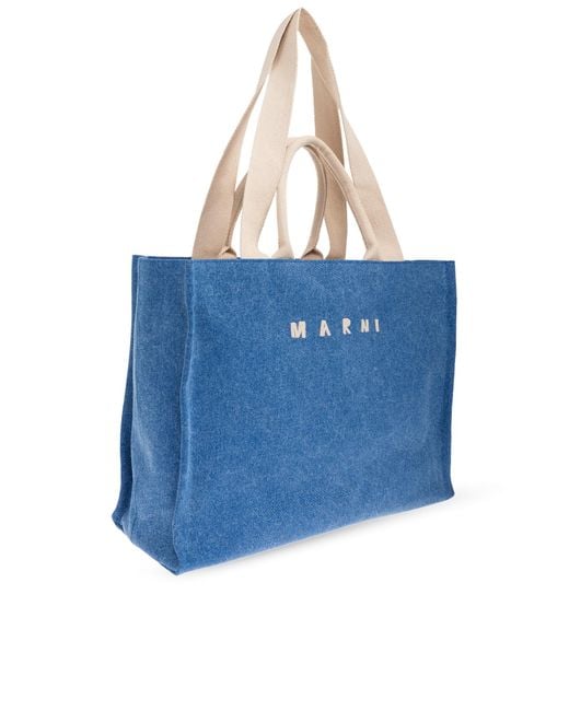 Marni Blue Shopper-Type Bag