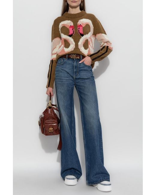 Chloé Blue Wool Sweater