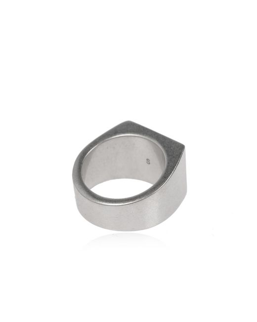 Vetements White Ring With Logo
