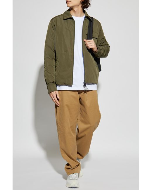 Moncler Green Down Jacket 'Vigeon' for men