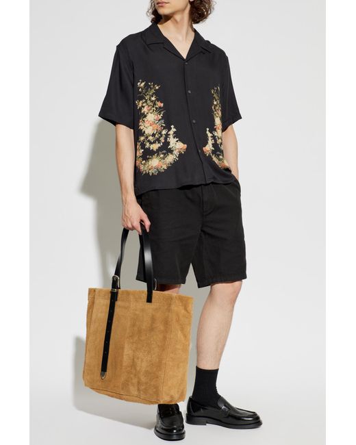 AllSaints Black Parsons Shirt for men