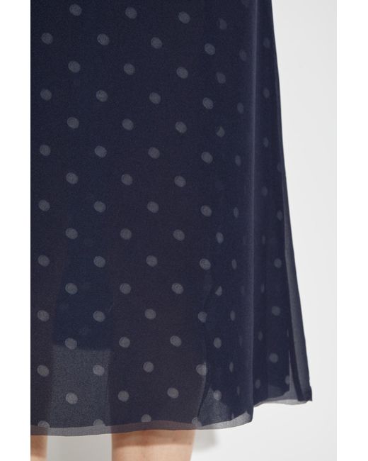 Acne Blue Polka Dot Pattern Skirt