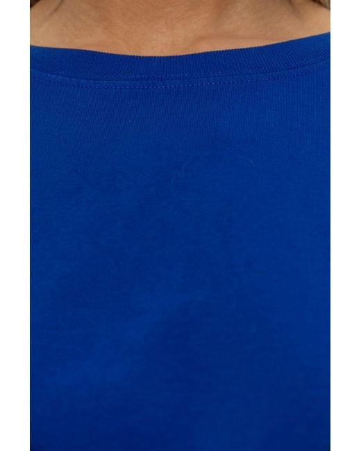American Vintage Blue Cotton T-Shirt