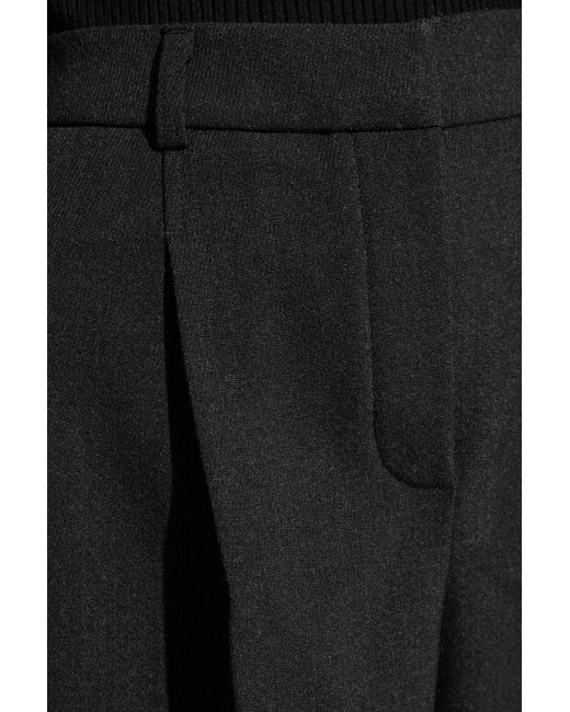 Herskind Black 'theis' Baggy Pleat-front Trousers,