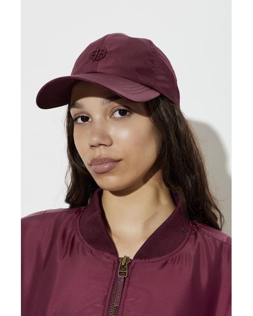 Anine Bing Red "Jeremy" Baseball Cap
